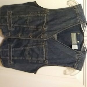 Blue jean vest